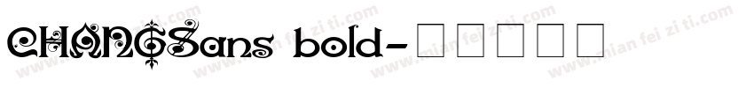 CHANGSans bold字体转换